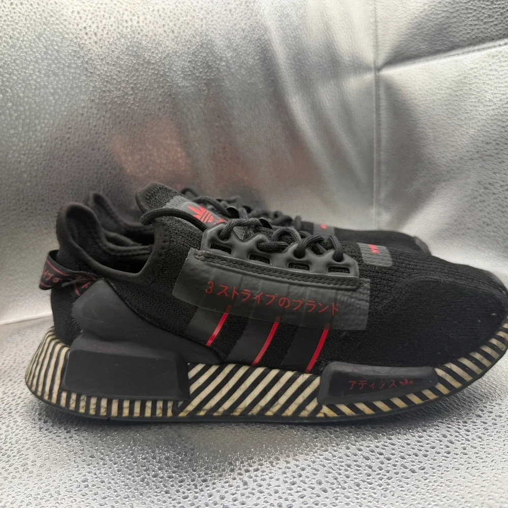 Size 7‎ Adidas NMD_R1 V2 Black Red White Mens Lace-Up Comfort Shoes FY2107